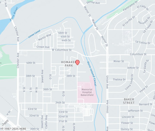 Location Map: 3941 San Dimas St Bakersfield, CA 93301